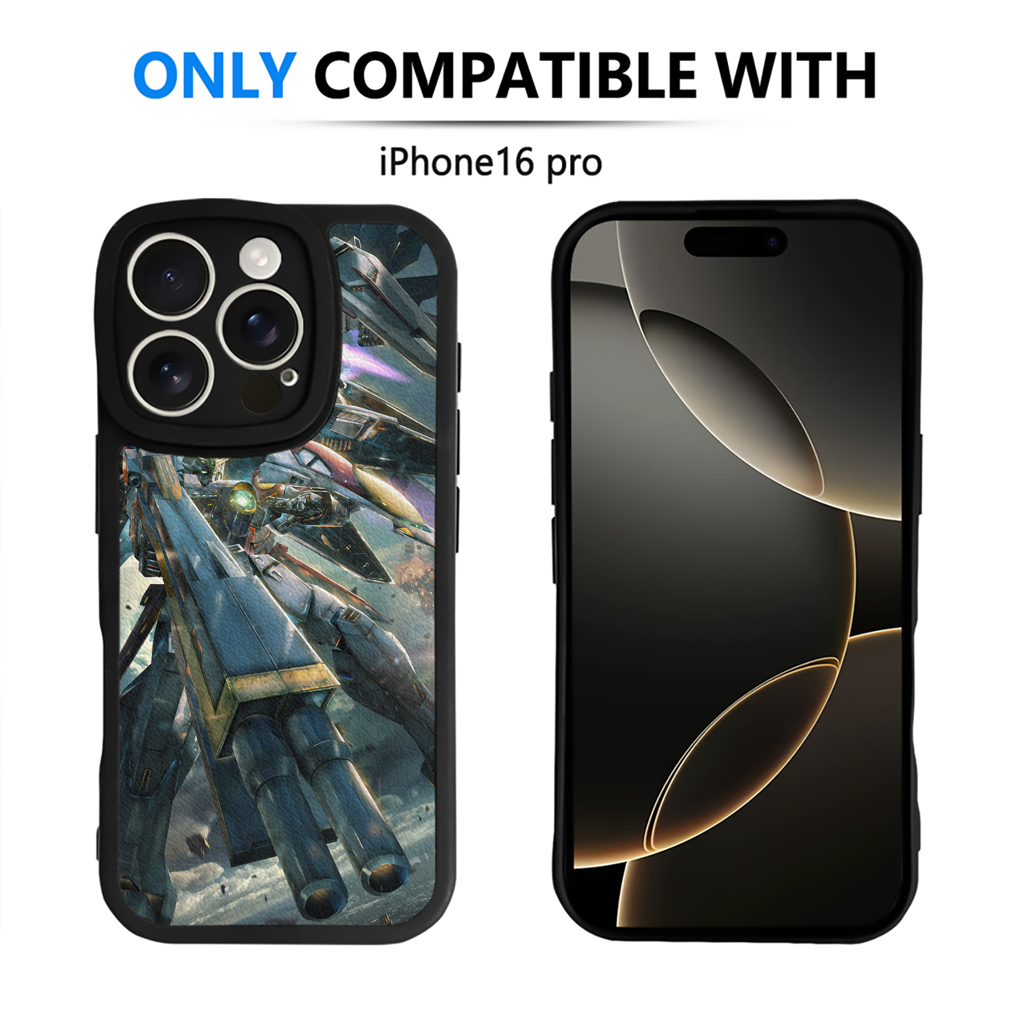 （画像用） 機動戦士ガンダム Mobile Suit Gundam 【iPhone 16シリーズ対応】シリコンスマホケース（レザー調） 材質：シリコン